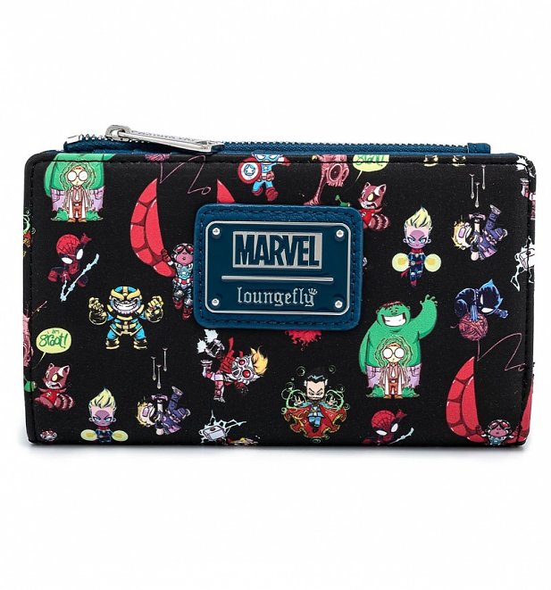 Loungefly Marvel Skottie Young Chibi Group Wallet Loungefly Marvel Skottie Young Chibi Group Wallet