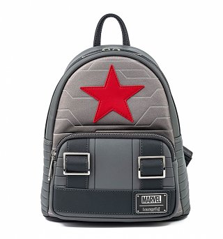 Loungefly Marvel Winter Soldier Cosplay Mini Backpack Loungefly Marvel Winter Soldier Cosplay Mini Backpack