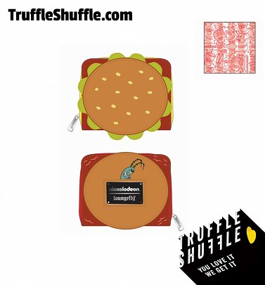 Loungefly Spongebob Squarepants Plankton Krabby Patty Zip Around Wallet Loungefly Spongebob Squarepants Plankton Krabby Patty Zip Around Wallet