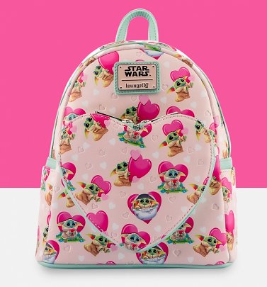 Loungefly Star Wars Mandalorian Grogu Valentines Mini Backpack