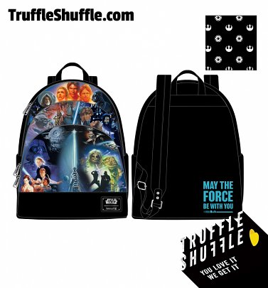 Loungefly Star Wars Original Trilogy Backpack Loungefly Star Wars Original Trilogy Backpack