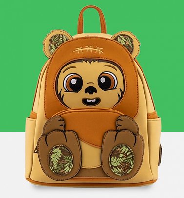 Loungefly Star Wars Wicket Footsie Cosplay Mini Backpack Loungefly Star Wars Wicket Footsie Cosplay Mini Backpack