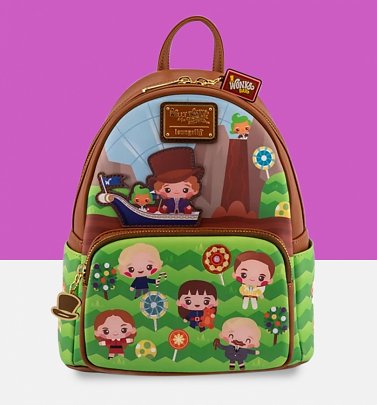 Loungefly Warner Brothers Charlie And The Chocolate Factory 50th Anniversary Mini Backpack Loungefly Warner Brothers Charlie And The Chocolate Factory 50th Anniversary Mini Backpack