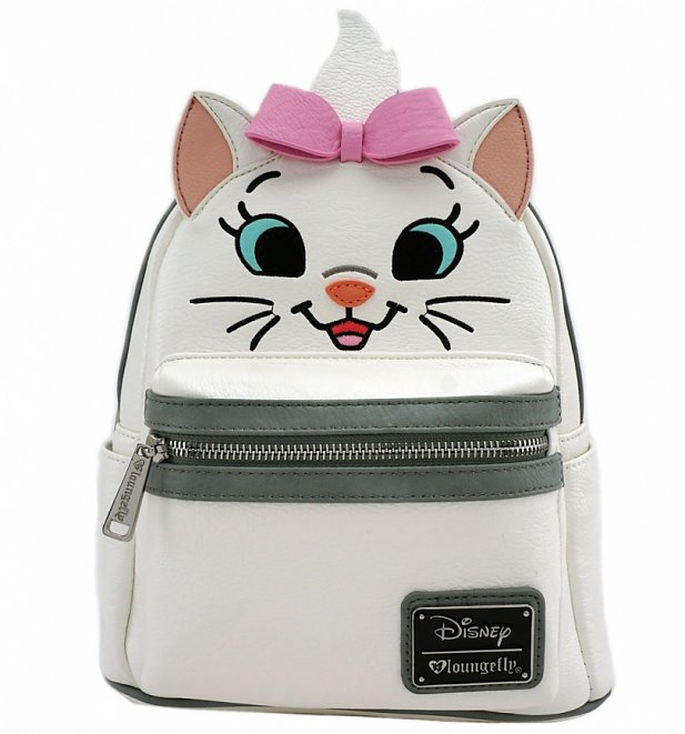 Loungefly x Disney Marie Big Face Mini Faux Leather Backpack Loungefly x Disney Marie Big Face Mini Faux Leather Backpack