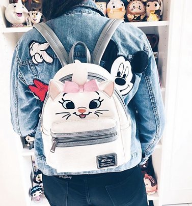 Loungefly x Disney Marie Big Face Mini Faux Leather Backpack Loungefly x Disney Marie Big Face Mini Faux Leather Backpack