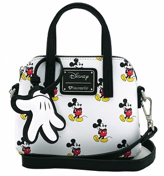 Loungefly x Disney Mickey Mouse Micro Dome Crossbody Bag Loungefly x Disney Mickey Mouse Micro Dome Crossbody Bag