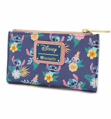 Loungefly x Disney Stitch & Scrump Floral Print Wallet Loungefly x Disney Stitch & Scrump Floral Print Wallet
