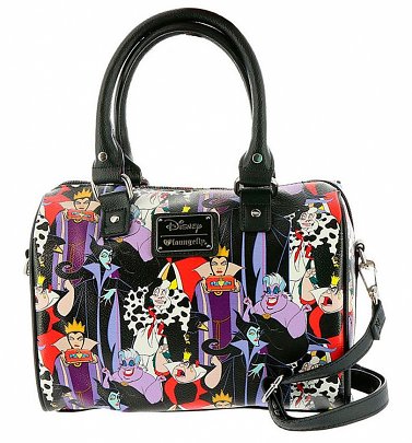 Loungefly x Disney Villains All Over Print Duffle Bag Loungefly x Disney Villains All Over Print Duffle Bag