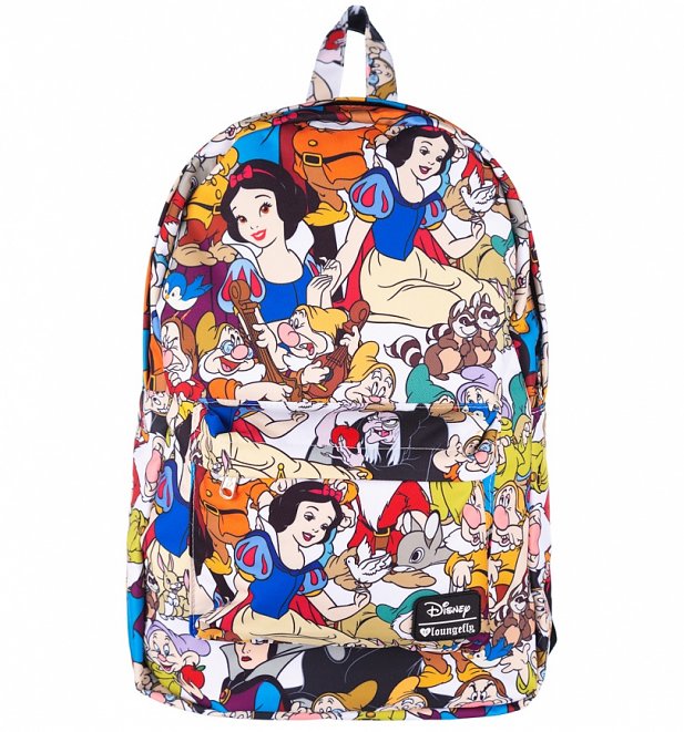 Loungefly x Snow White Character Print Backpack Loungefly x Snow White Character Print Backpack