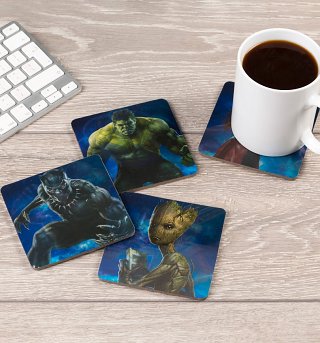 Marvel Avengers Infinity War Lenticular Coasters Marvel Avengers Infinity War Lenticular Coasters