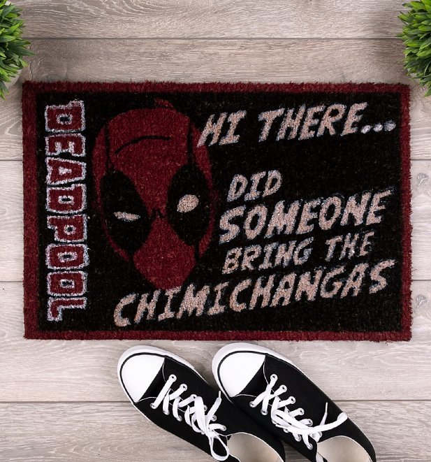 Marvel Comics Deadpool Chimichanga Door Mat Marvel Comics Deadpool Chimichanga Door Mat