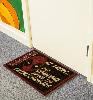 Marvel Comics Deadpool Chimichanga Door Mat Marvel Comics Deadpool Chimichanga Door Mat