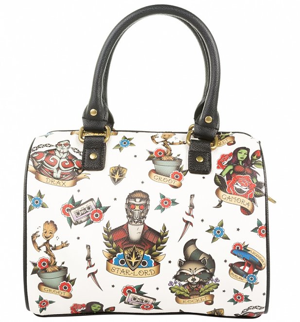 Loungefly x Marvel Guardians of the Galaxy Tattoo Flash Print Duffle Bag Loungefly x Marvel Guardians of the Galaxy Tattoo Flash Print Duffle Bag