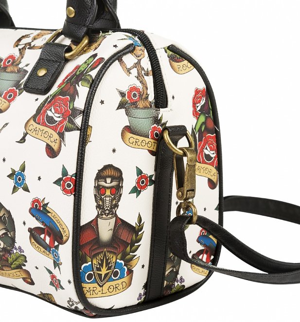 Loungefly x Marvel Guardians of the Galaxy Tattoo Flash Print Duffle Bag Loungefly x Marvel Guardians of the Galaxy Tattoo Flash Print Duffle Bag