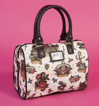 Loungefly x Marvel Guardians of the Galaxy Tattoo Flash Print Duffle Bag Loungefly x Marvel Guardians of the Galaxy Tattoo Flash Print Duffle Bag