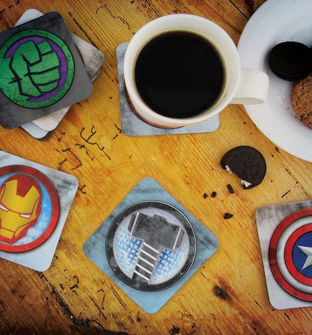 Marvel Comics Set Of 8 3D Lenticular Coasters Marvel Comics Set Of 8 3D Lenticular Coasters