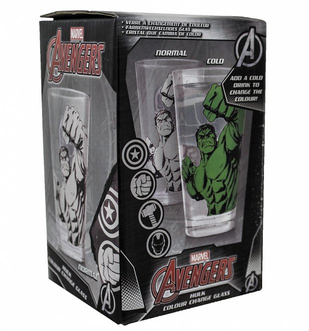 Marvel Comics The Incredible Hulk Colour Change Glass Marvel Comics The Incredible Hulk Colour Change Glass