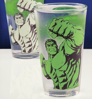 Marvel Comics The Incredible Hulk Colour Change Glass Marvel Comics The Incredible Hulk Colour Change Glass