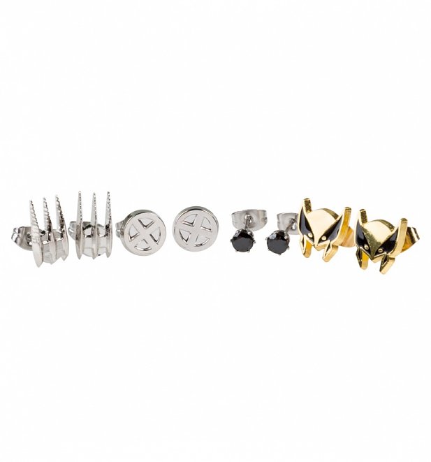 Marvel Wolverine Set Of 4 Stud Earrings Marvel Wolverine Set Of 4 Stud Earrings