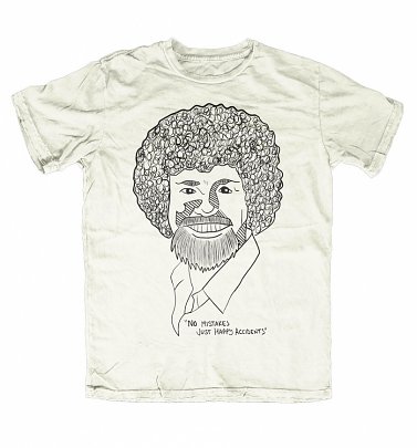 Men's Ecru Happy Accidents Illustration T-Shirt Men's Ecru Happy Accidents Illustration T-Shirt