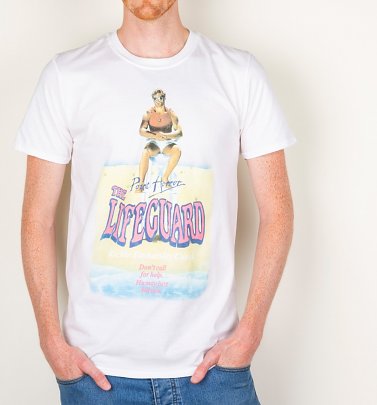 Men's Point Horror The Lifeguard White T-Shirt Men's Point Horror The Lifeguard White T-Shirt