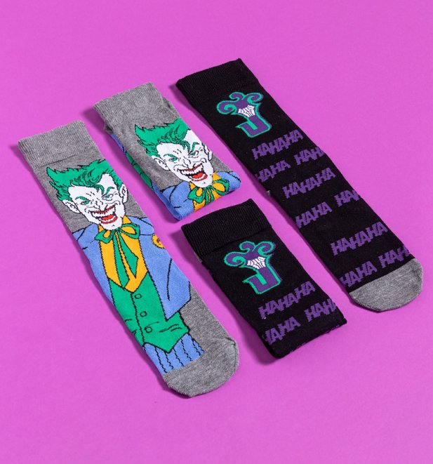 Men's 2pk DC Comics Joker Socks