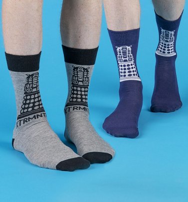 Men's 2pk Doctor Who Dalek Socks Men's 2pk Doctor Who Dalek Socks