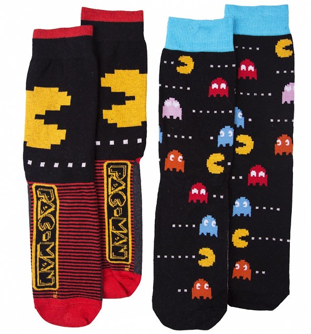 Men's 2pk Pac-Man Socks Men's 2pk Pac-Man Socks