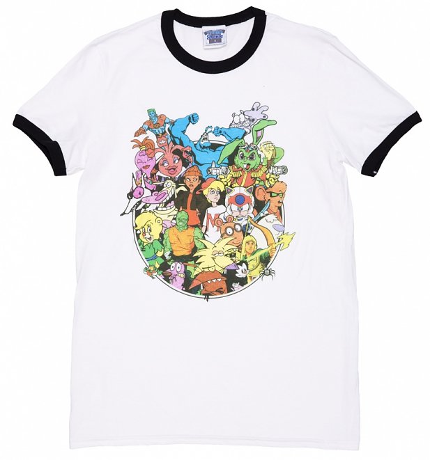 Men's 90s Cartoons Collection Ringer T-Shirt Men's 90s Cartoons Collection Ringer T-Shirt