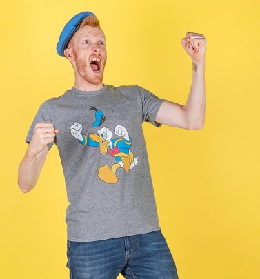 Men's Angry Donald Duck Graphite Heather T-Shirt Men's Angry Donald Duck Graphite Heather T-Shirt
