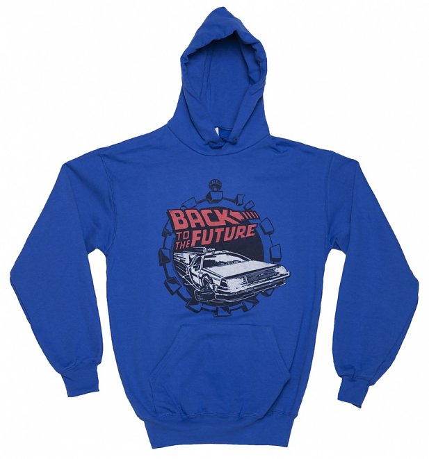 Men's Back to the Future Retro Delorean Hoodie Men's Back to the Future Retro Delorean Hoodie