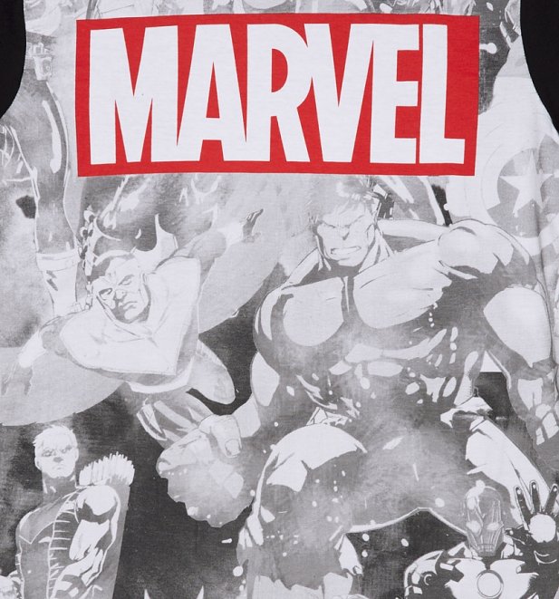 Men's Big Marvel Logo Shortie Pyjamas Men's Big Marvel Logo Shortie Pyjamas