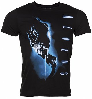 Men's Black Aliens Movie Poster T-Shirt Men's Black Aliens Movie Poster T-Shirt