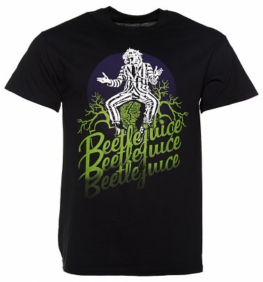 Men's Black Beetlejuice T-Shirt Men's Black Beetlejuice T-Shirt