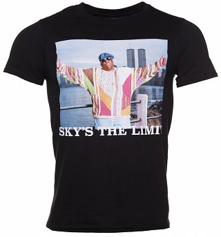 Men's Black Biggie Smalls Sky's the Limit T-Shirt Men's Black Biggie Smalls Sky's the Limit T-Shirt