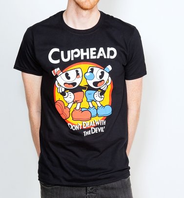 Men's Black Cuphead T-Shirt Men's Black Cuphead T-Shirt