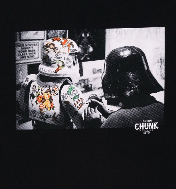 Men's Black Darth Vader Stormtrooper Star Wars Inked T-Shirt from Chunk Men's Black Darth Vader Stormtrooper Star Wars Inked T-Shirt from Chunk