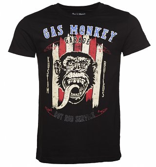 Men's Black Fast N' Loud Gas Monkey Garage Hot Rod Service T-Shirt Men's Black Fast N' Loud Gas Monkey Garage Hot Rod Service T-Shirt