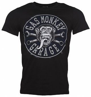 Men's Black Gas Monkey Garage Logo Fast N Loud T-Shirt Men's Black Gas Monkey Garage Logo Fast N Loud T-Shirt