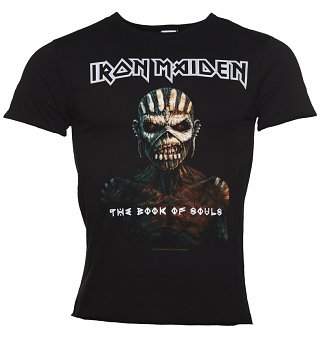 Men's Black Iron Maiden Book Of Souls T-Shirt from Amplified Men's Black Iron Maiden Book Of Souls T-Shirt from Amplified