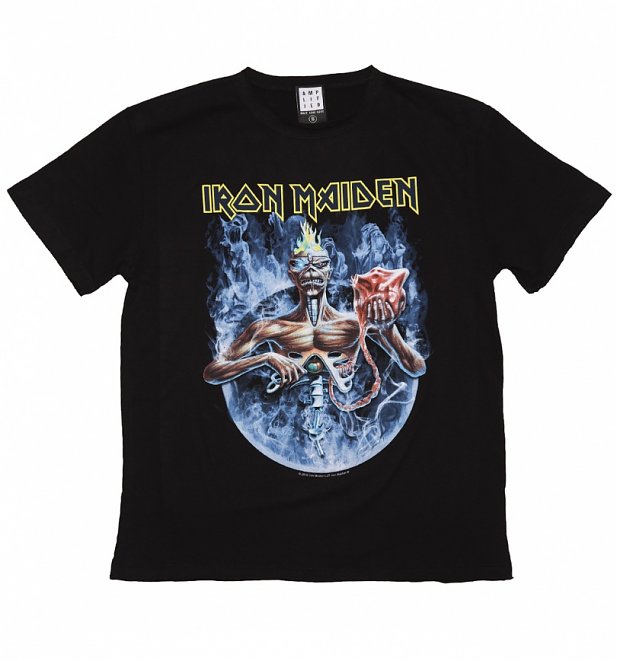 Men's Black Iron Maiden Seventh Son Circle T-Shirt from Amplified Men's Black Iron Maiden Seventh Son Circle T-Shirt from Amplified