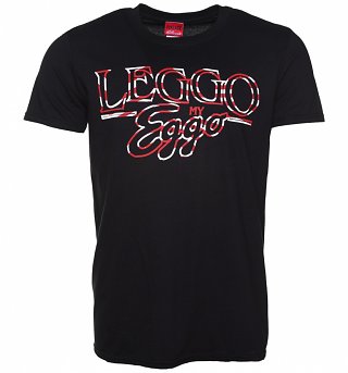 Men's Black Leggo My Eggo Kellogg's T-Shirt Men's Black Leggo My Eggo Kellogg's T-Shirt