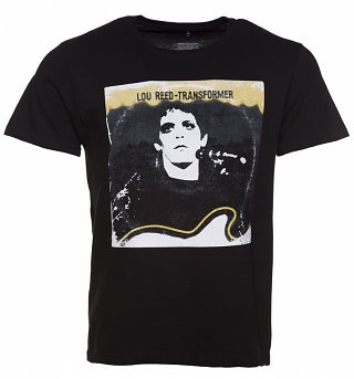Men's Black Lou Reed Transformer T-Shirt Men's Black Lou Reed Transformer T-Shirt