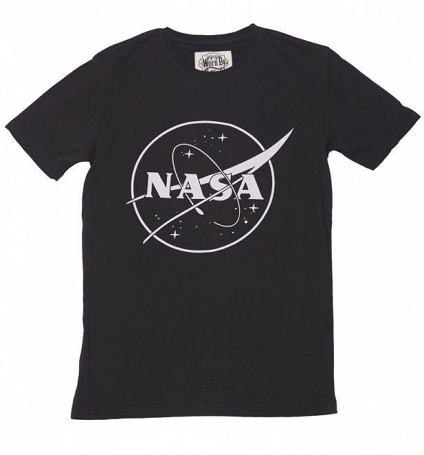 Men's Black NASA Logo T-Shirt from Worn By