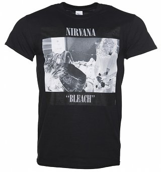 Men's Black Nirvana Bleach T-Shirt Men's Black Nirvana Bleach T-Shirt