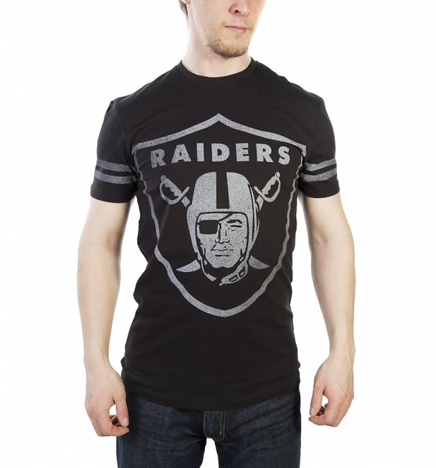 Men's Black Oakland Raiders Logo NFL T-Shirt Men's Black Oakland Raiders Logo NFL T-Shirt