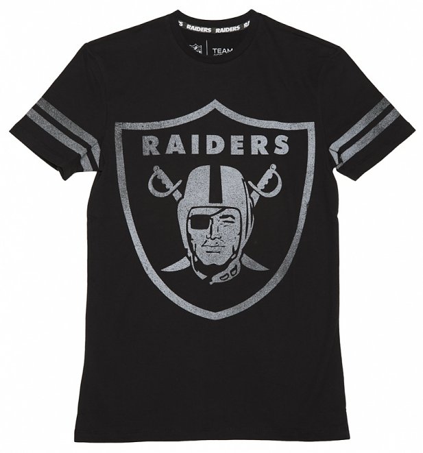 Men's Black Oakland Raiders Logo NFL T-Shirt Men's Black Oakland Raiders Logo NFL T-Shirt