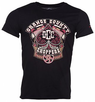 Men's Black Orange County Choppers Poker Run T-Shirt Men's Black Orange County Choppers Poker Run T-Shirt