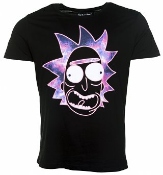 Men's Black Rick And Morty Neon Rick T-Shirt Men's Black Rick And Morty Neon Rick T-Shirt