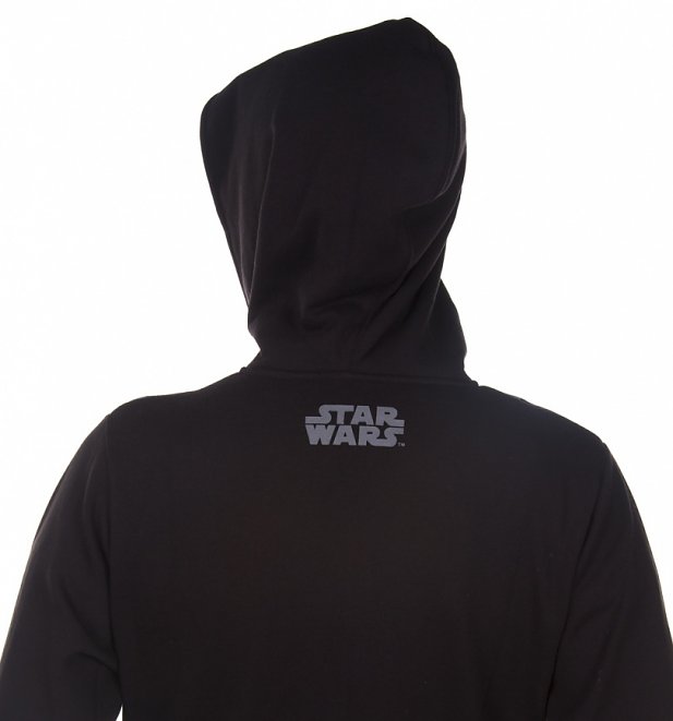 Men's Black Star Wars Darth Vader Costume Onesie With Sounds Men's Black Star Wars Darth Vader Costume Onesie With Sounds